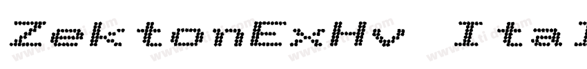 ZektonExHv Italic字体转换